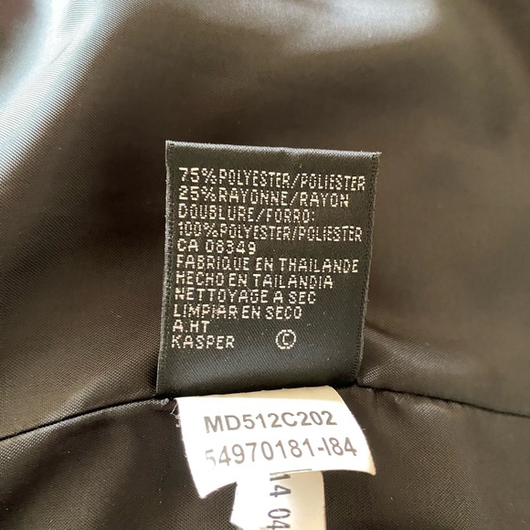 Kasper!!! Vintage 3pc Red and Black Pantsuit. SZ 14 Petite - Picture 12 of 14